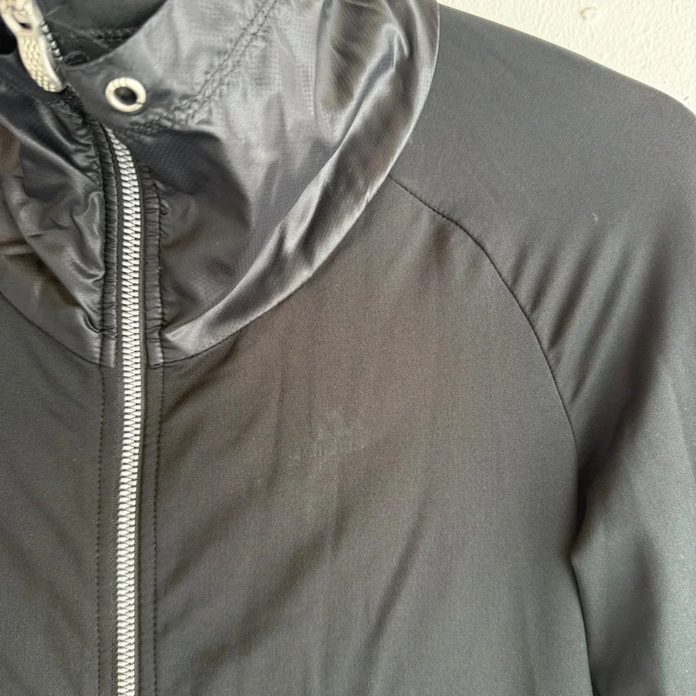 Adidas Climalite‎ Track Jacket Womens Size XS Black Full Zip Athletic Activewear